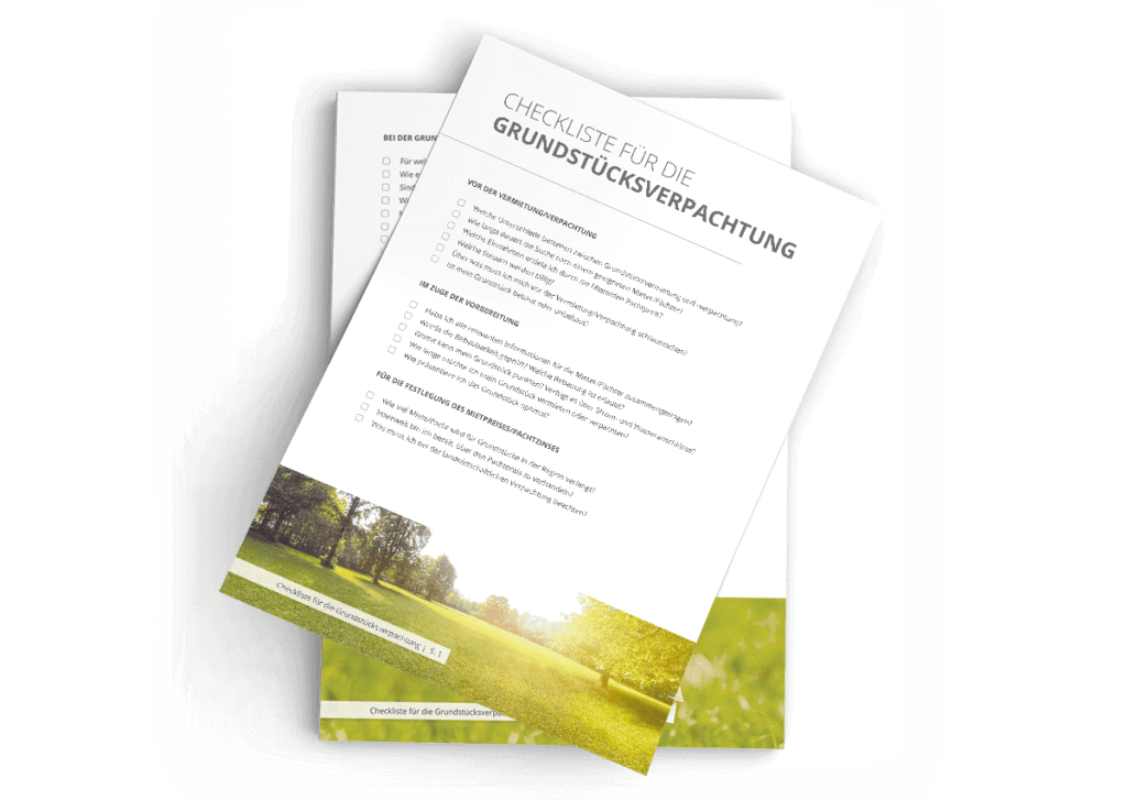Checkliste Hausverkauf Checkliste Grundstücksvermietung